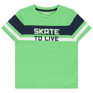 T-shirt manches courtes en jersey print fantaisie  