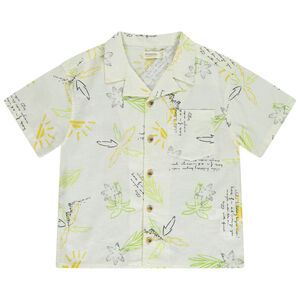 Πουκάμισο κοντομάνικο με σχέδιο φοίνικες για αγόρι 