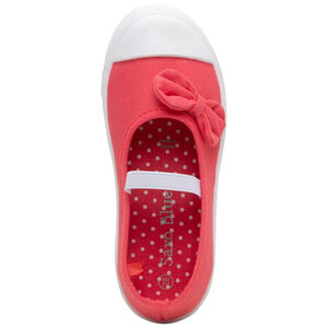 Σανδάλια υφασμάτινα με φιόγκο και επένδυση με πουά από 24 έως 35 