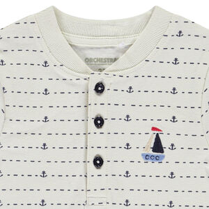 Polo manches courtes imprimé ancres pour bébé garçon  Main Polo manches courtes imprimé ancres pour bébé garçon