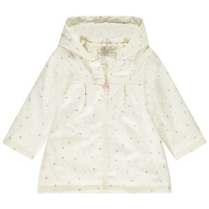 Παιδικό parka αδιάβροχο με λουλουδάτο σχέδιο για bebe κορίτσι 