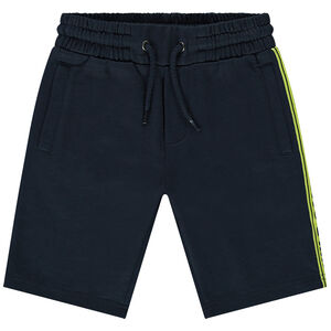 Bermuda french terry avec bande tissée en jacquard pour garçon Main Bermuda french terry avec bande tissée en jacquard pour garçon