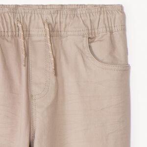 Παντελόνι jogger μονόχρωμο από twill για αγόρι 
