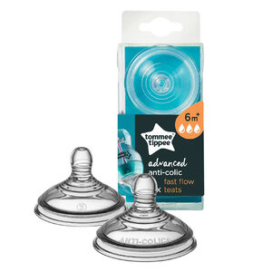 Σετ από 2 πιπίλες κατά των κολικών 6m+ - Γρήγορη ροή 