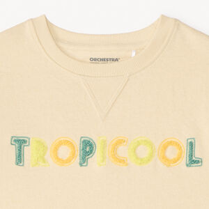 Αμάνικο μπλουζάκι από ζέρσεϊ με κέντημα και ανάγλυφο σχέδιο για αγόρια 