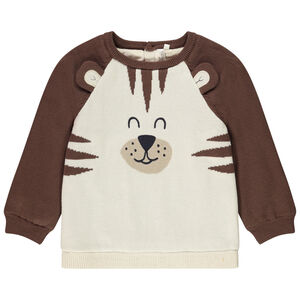 Πουλόβερ πλεκτό με φοδρα βελουτέ για bebe αγόρι 