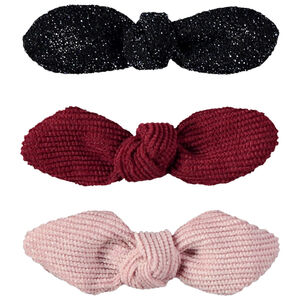 Lot de 3 barrettes nœuds pour fille 