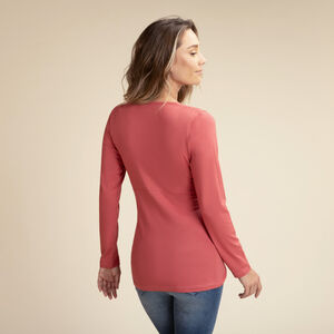 T-shirt θηλασμού με μακριά μανίκια μονόχρωμο 