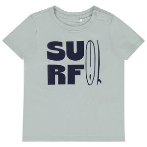 Κοντομάνικο μπλουζάκι με φαντεζί σχέδιο για bebe αγόρι 