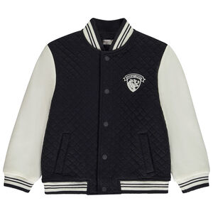 Ζακέτα teddy με επένδυση και εφέ color block για αγόρι 