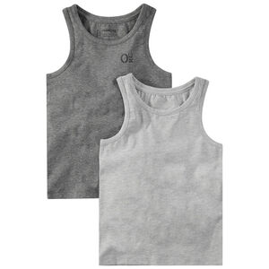 Σετ από 2 αμάνικα μπλουζάκια με λογότυπο 