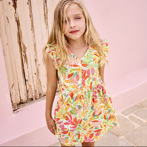 Φόρεμα χωρίς μανίκια με floral σχέδιο για κορίτσι 