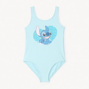 Μαγιό 1 τεμάχιο Stitch Disney με παγιέτες και άνοιγμα στην πλάτη για κορίτσι 
