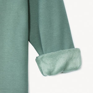 Φούτερ molleton με patchs γράμματα bouclettes για αγόρι 