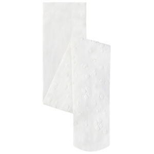 Καλσόν λεπτό μονόχρωμο με ανάγλυφα σχέδια λουλούδια/καρδιές για κορίτσι 