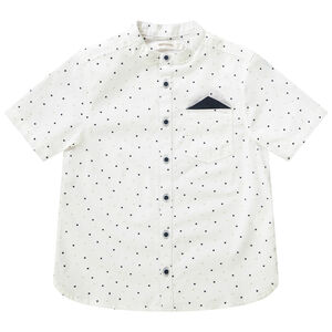 Πουκάμισο κοντομάνικο με σχέδιο + μαντήλι για αγόρι 