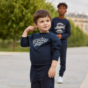 Sweat molleton oversize printé pour bébé garçon  Main Sweat molleton oversize printé pour bébé garçon