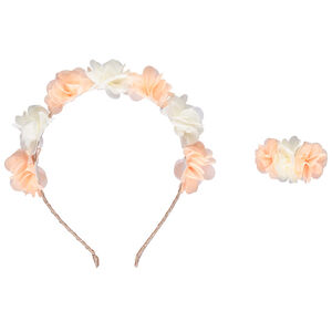 Σετ στέκας και φιογκάκι λουλούδι για κορίτσι 