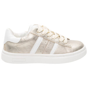 Αθλητικά παπούτσια χαμηλά ιριδίζοντα με υφή και λωρίδες 