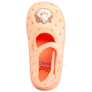 Παπούτσια μωρού σε σχήμα babies με σχέδιο Marie Disney και πουά για κορίτσι 