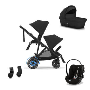 Σύστημα Ματαφορας Kit 3Σε1 Trio eGazelle S BLK BP/Moon Black-black (Cloud G i-Size Plus+Adapter CS Gazelle S+Gazelle S Cot) 
