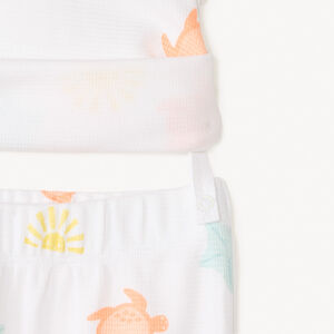 Σετ κοντών πιτζαμών 2 τεμαχίων με σχέδιο χελώνες για μωρό αγόρι 