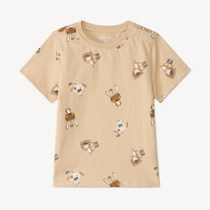 T-shirt με κοντά μανίκια για αγοράκι με εκτύπωση 