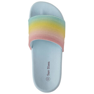 Σανδάλια με εφέ ουράνιου τόξου και γκλίτερ για κορίτσι με λουράκι ανάλογα με το νούμερο 