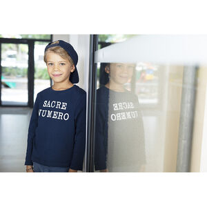 T-shirt manches longues avec print pour garçon Main T-shirt manches longues avec print pour garçon