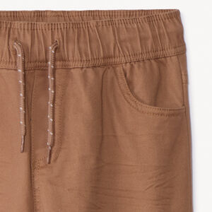 Παντελόνι jogger μονόχρωμο από twill για αγόρι 