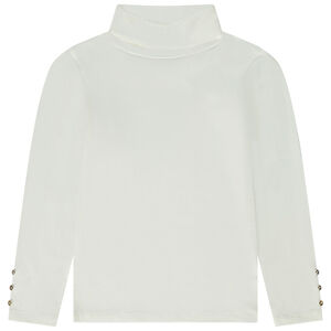 Μπλουζάκι ζιβάγκο μονόχρωμο από jersey για κορίτσι 