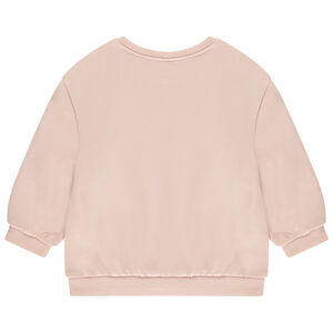 Φούτερ molleton oversized με σχέδιο για bebe κορίτσι 