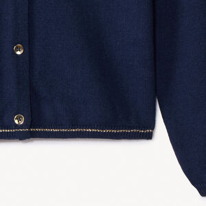 Ζακέτα πλεκτό μονόχρωμο με παγιέτες για κορίτσι 