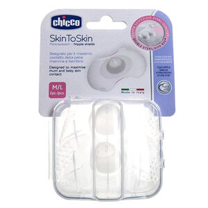 Chicco Δίσκοι Στήθους Σιλικόνης M/L 2τμχ 