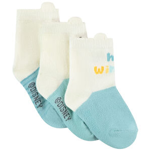 Lot de 3 paires de chaussettes ludiques Winnie Disney pour bébé garçon 