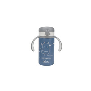 Παγούρι θερμός 280 ml με χερούλι και καλαμάκι abottle HELLO! COW ARE YOU? 