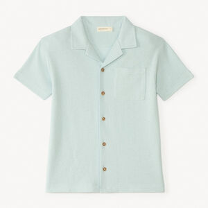 Κοντομάνικη μπλούζα από απλό ζέρσεϊ για αγόρι 