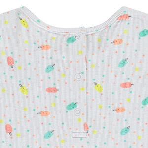 Σετ 2 κομμάτια με σχέδιο παγωτά για bebe κορίτσι 