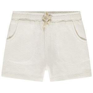 Σορτς molleton cloqué με κορδόνι περίσφιξης για κορίτσι 