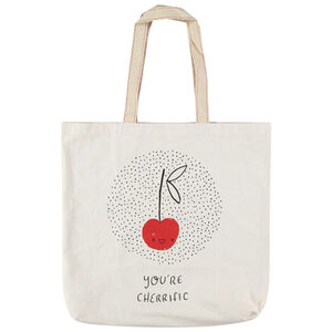 Tote Bag en coton recyclé avec imprimés fantaisie Main Tote Bag en coton recyclé avec imprimés fantaisie