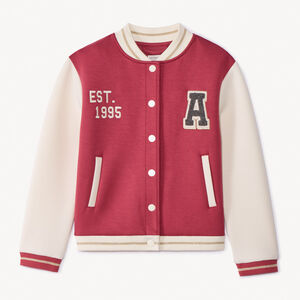 Gilet en molleton à col teddy effet colorblock pour fille 