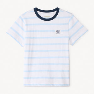 Τι-shirt κοντομάνικο με οριζόντιες ρίγες για αγόρι 