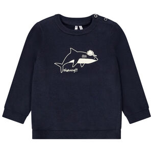 Πουλόβερ πλεκτό print requin για bébé αγόρι 