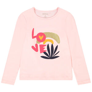 T-shirt manches longues en jersey print fantaisie pour fille Main T-shirt manches longues en jersey print fantaisie pour fille