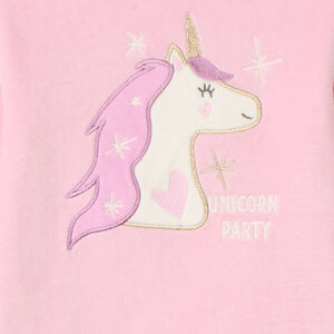 Σετ πυτζάμα 3 τεμαχίων βελουτέ με μάσκα ματιών μονόκερος για κορίτσι 