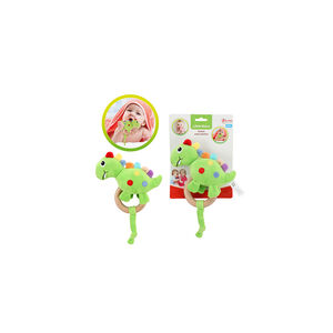 Βρεφική Κουδουνίστρα Με Ξύλινο Μασητικό “Δεινόσαυρος” Little Stars  