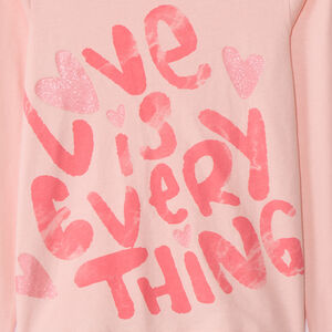 Μπλούζα με μακριά μανίκια και λαμπερή φαντασία για κορίτσι 