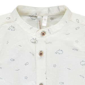 Σέτ 2 τμχ. με σχέδιο φάλαινα και σαλοπέτα για μωρό αγόρι 