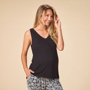 Αμάνικο μπλουζάκι από πλεκτό για γυναίκες 