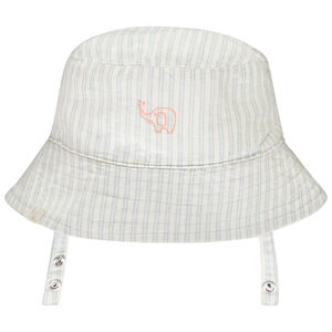 Καπέλο ριγέ με κέντημα ελέφαντα για μωρό αγόρι 